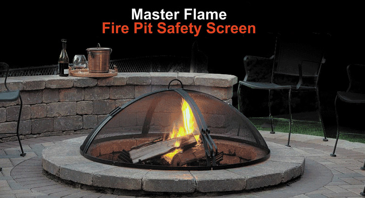 Outdoor Hearth Accessories Area, 50 Inch Fire Pit Spark Screen